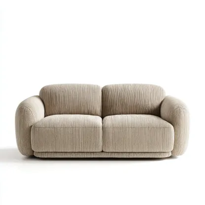 2-Sitzer-Sofa Cordstoff 180x90x85 cm - Beige - Modernes Design-Livornestx