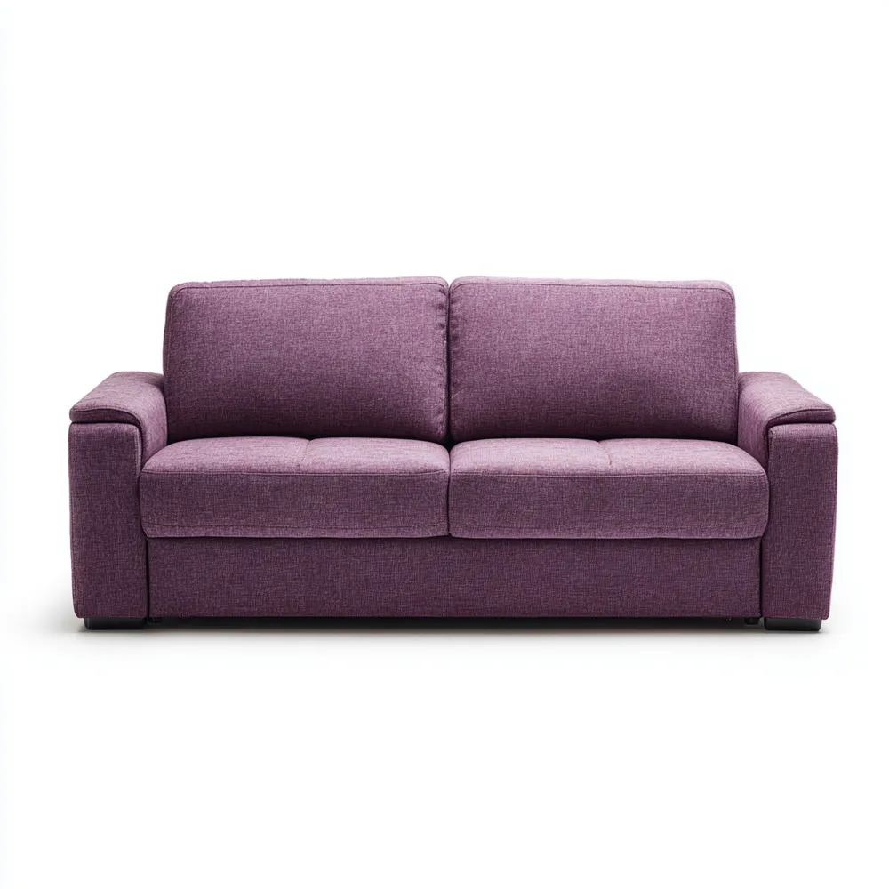 Canapé 2 places Tissu 200x85x90 cm – Violet – Design Contemporain