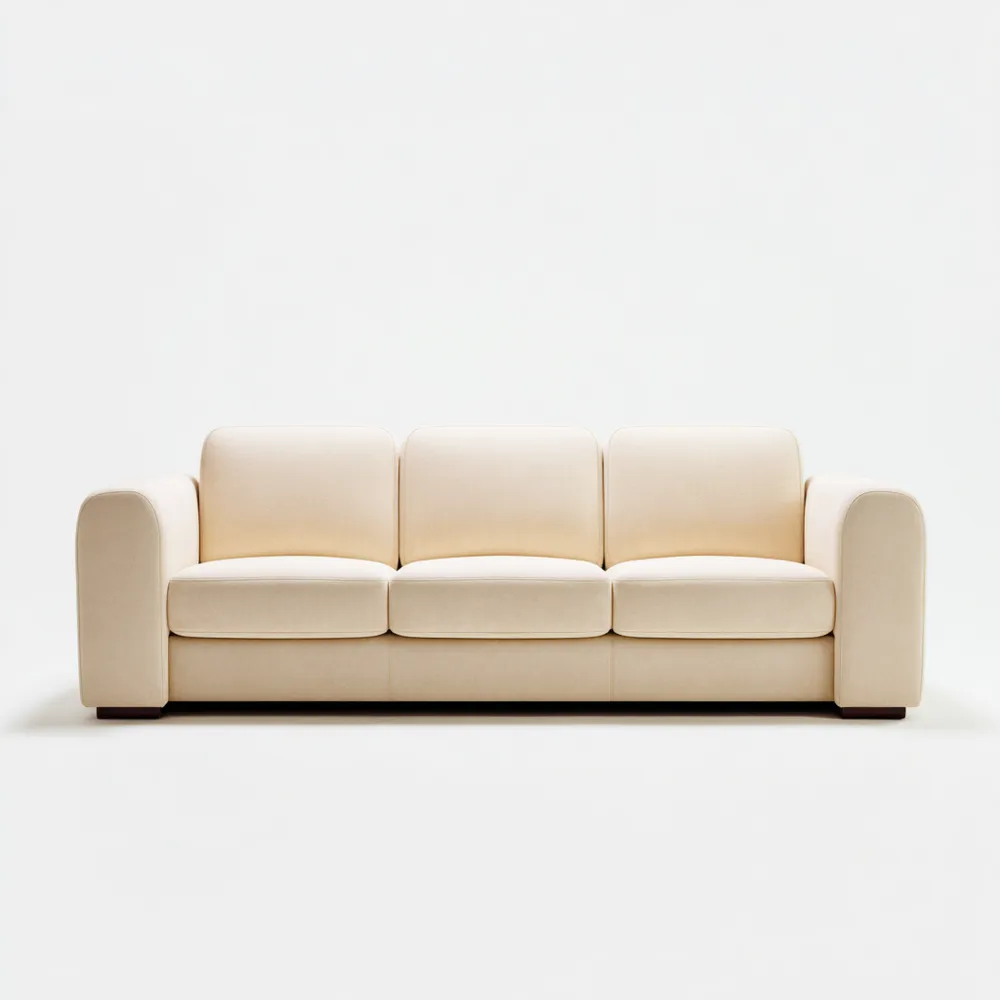 Canapé 3 places 200x85x90 cm – Beige – Design Moderne