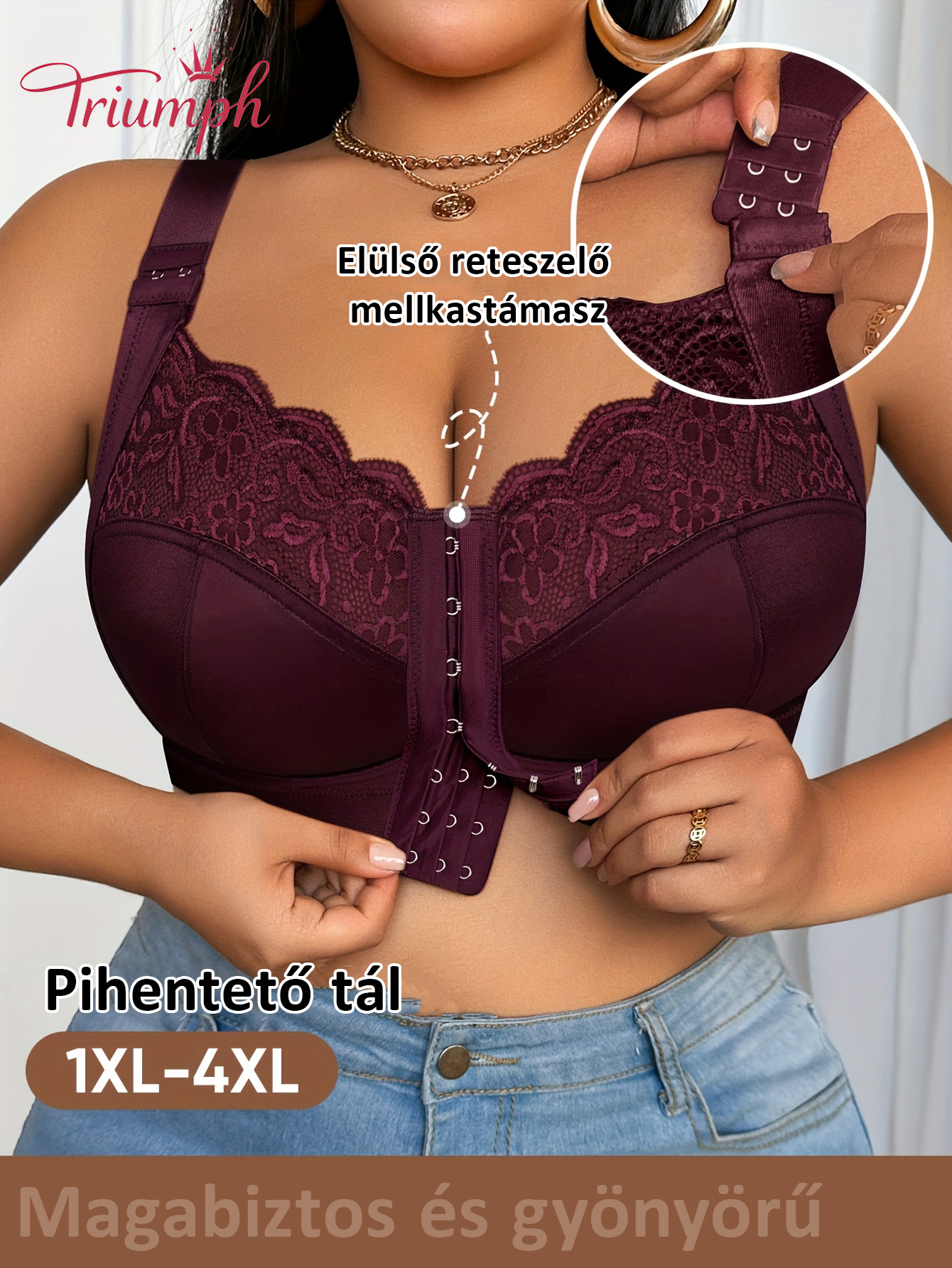 Triumph® 4 db 📍Plus size elölzáras melltartó