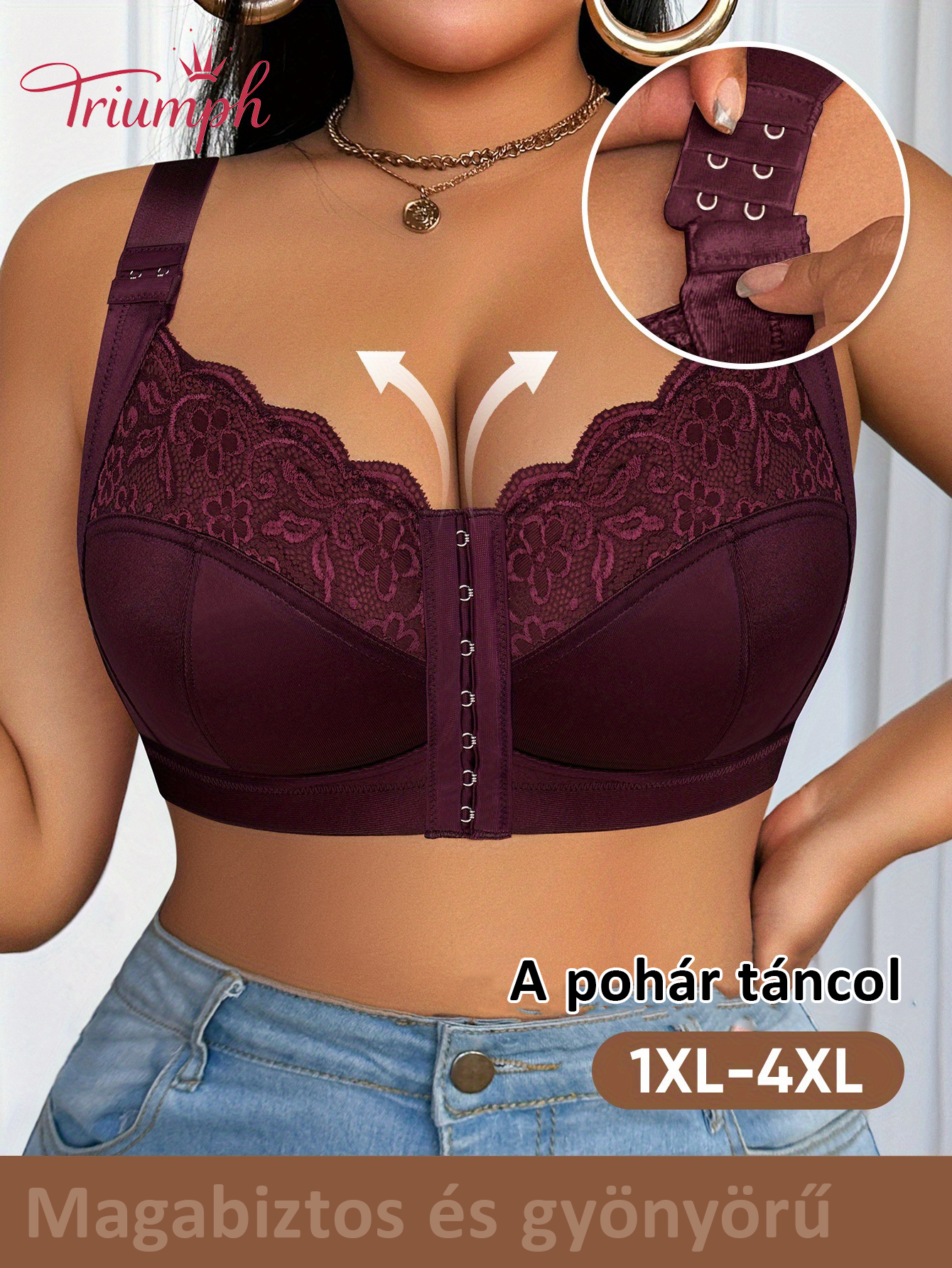 Triumph® 4 db 📍Plus size elölzáras melltartó