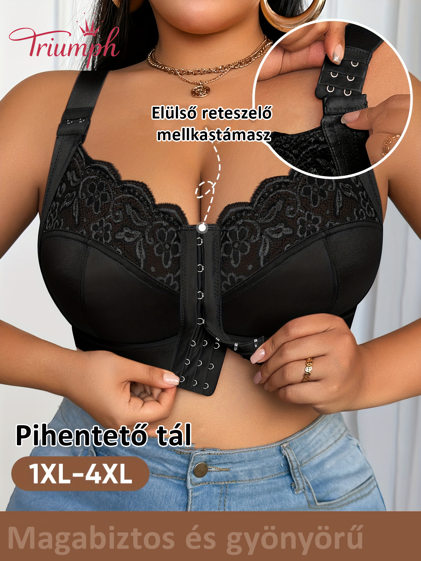 Triumph® 4 db 📍Plus size elölzáras melltartó