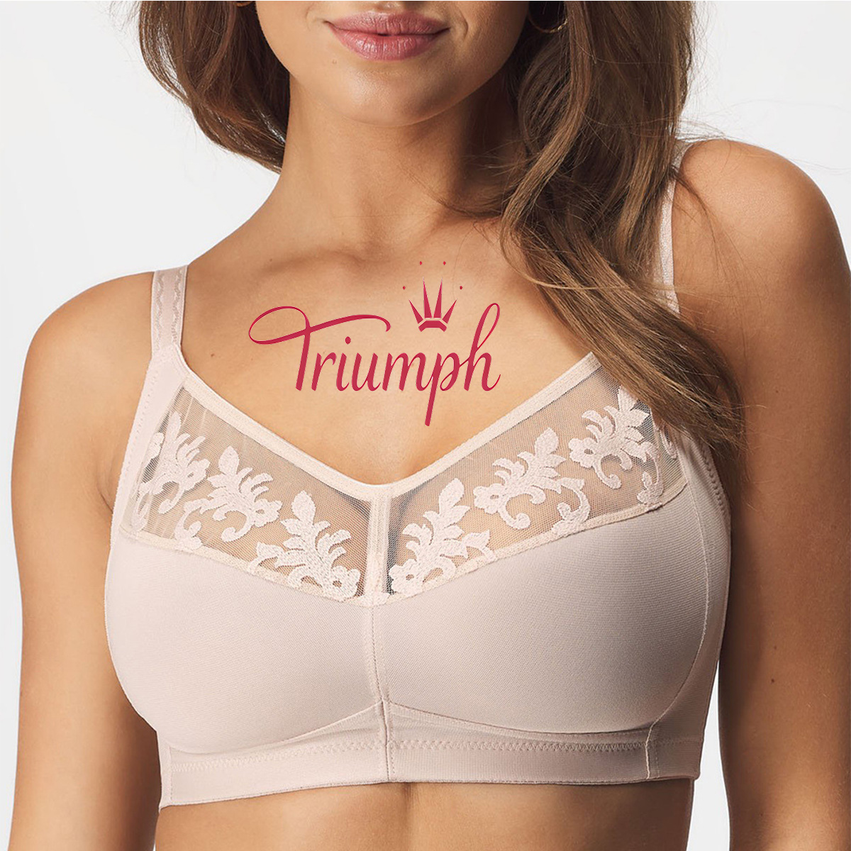 Triumph - 3 db. 💥Új romantikus, légáteresztő, bőrbarát melltartó