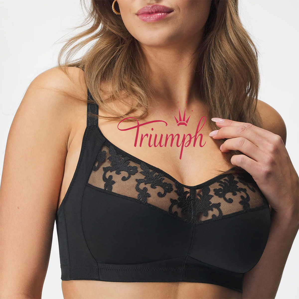 Triumph - 3 db. 💥Új romantikus, légáteresztő, bőrbarát melltartó