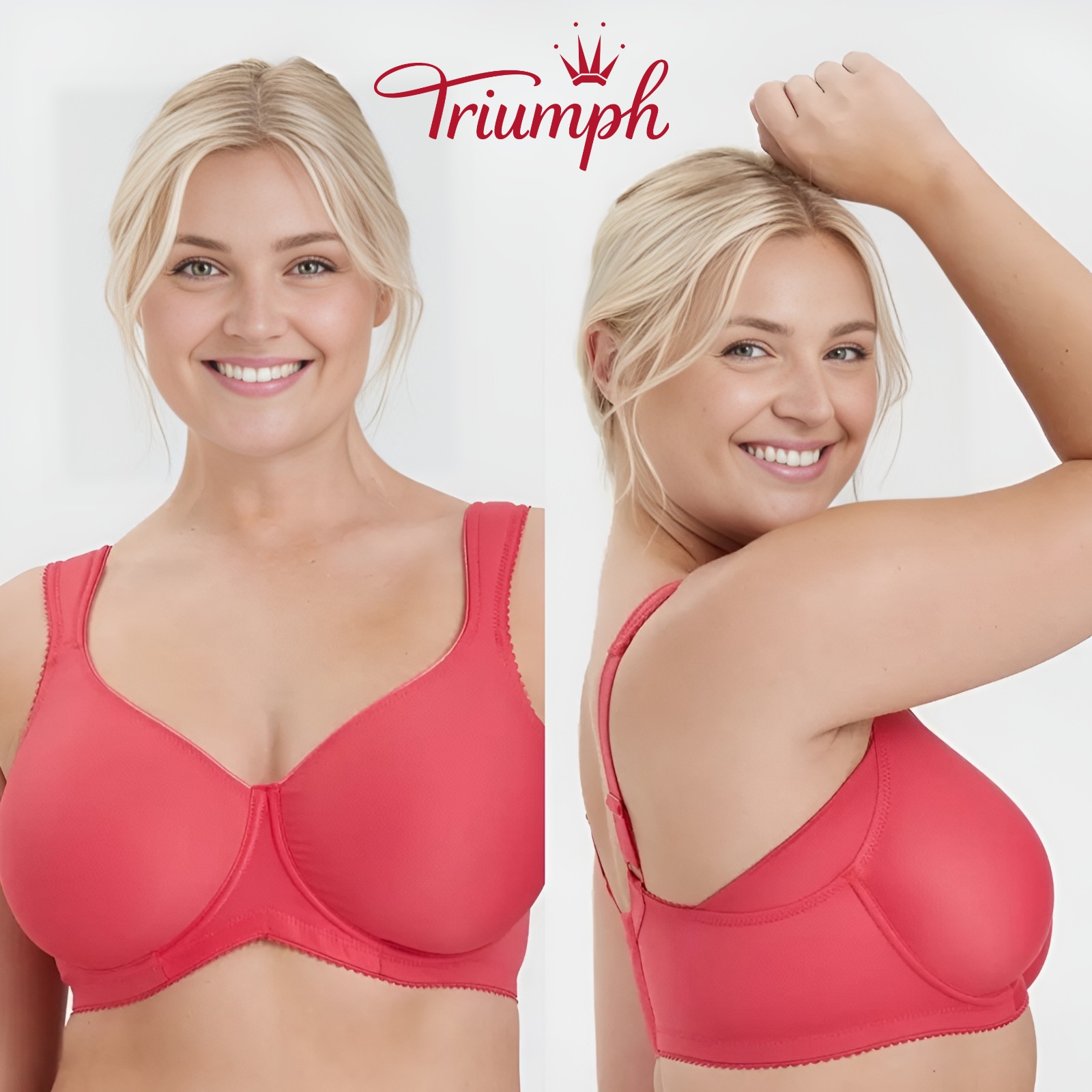 Triumph - (3 db) Egyenes push-up melltartó teljes csészével
