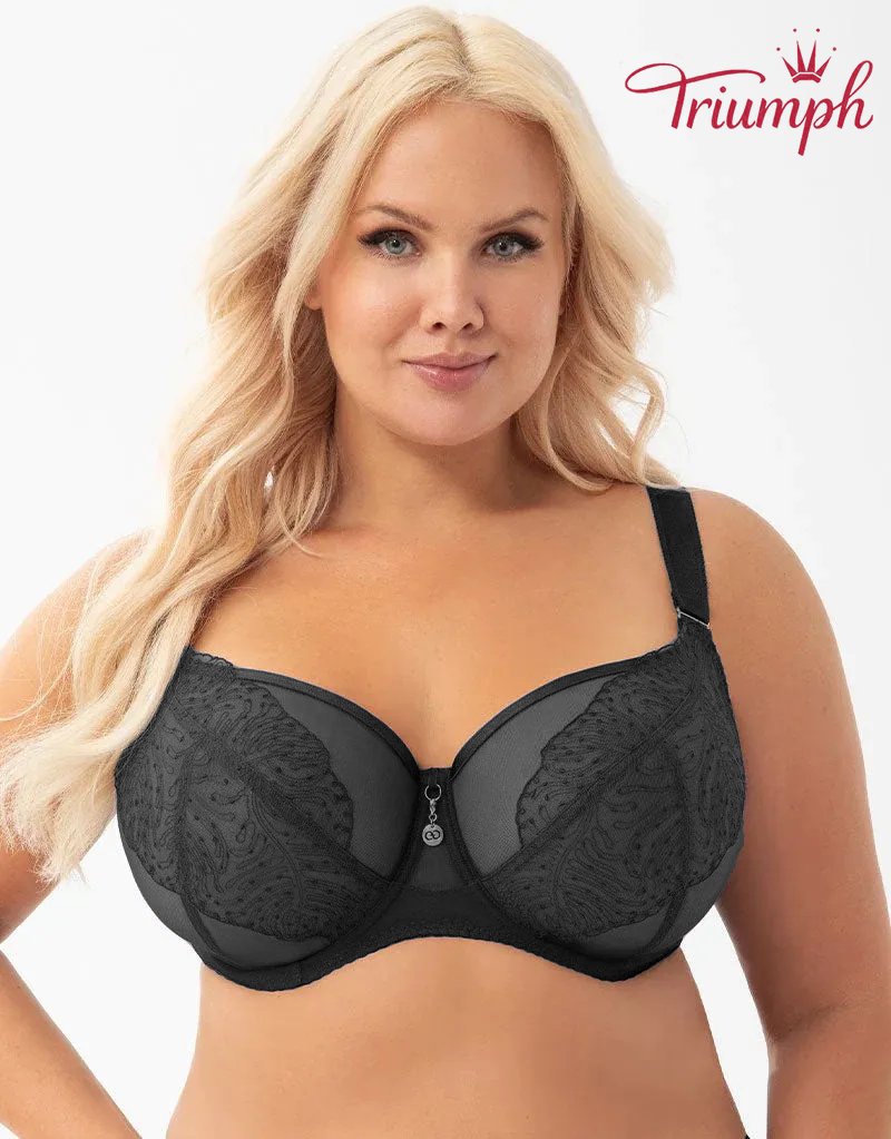 Triumph - (3 db) - 💖✨️Kényelmes, csipkés szexi melltartó, amely megakadályozza a mellek megereszkedését