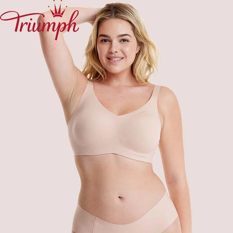 Triumph natúr latex varrás nélküli melltartó (3 db)