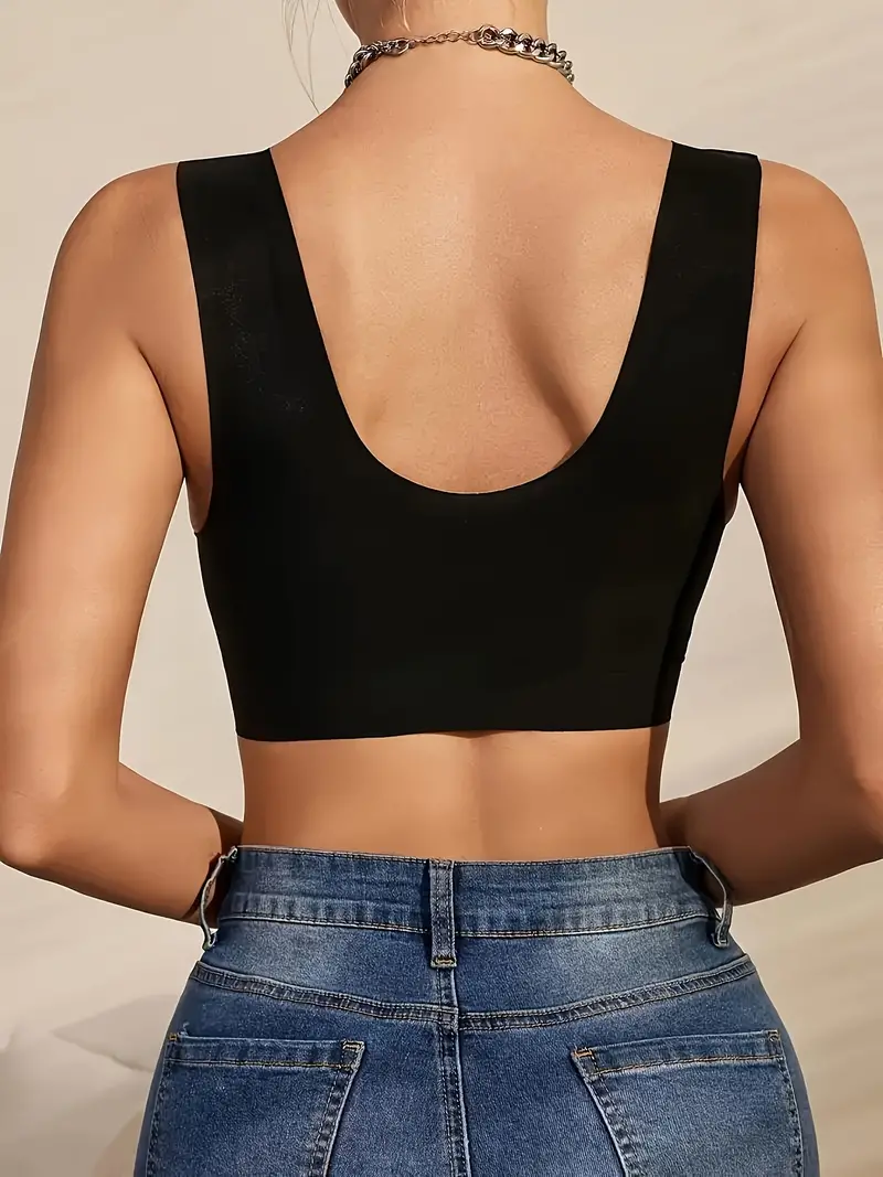 Triumph - (3 piese) 💥Sutien wireless din dantelă cu flori închise