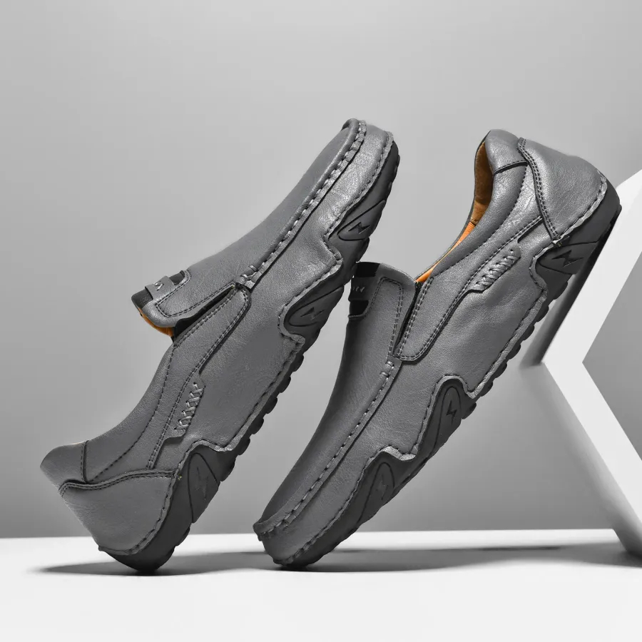 60 % Rabatt -Herren-Leder-Slipper