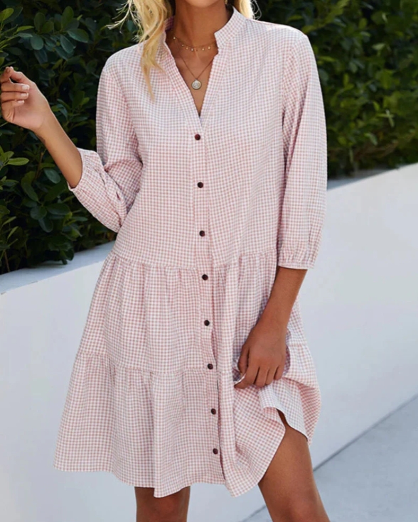Kariertes Hemdkleid