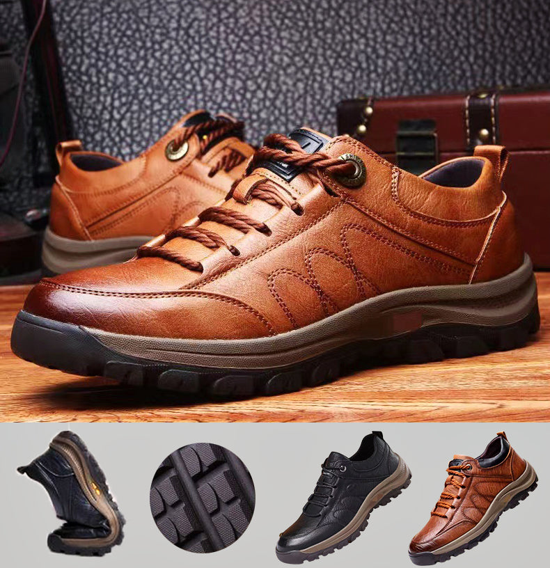 Atmungsaktive Herren-Freizeitschuhe mit Fußgewölbestütze und rutschhemmender Sohle