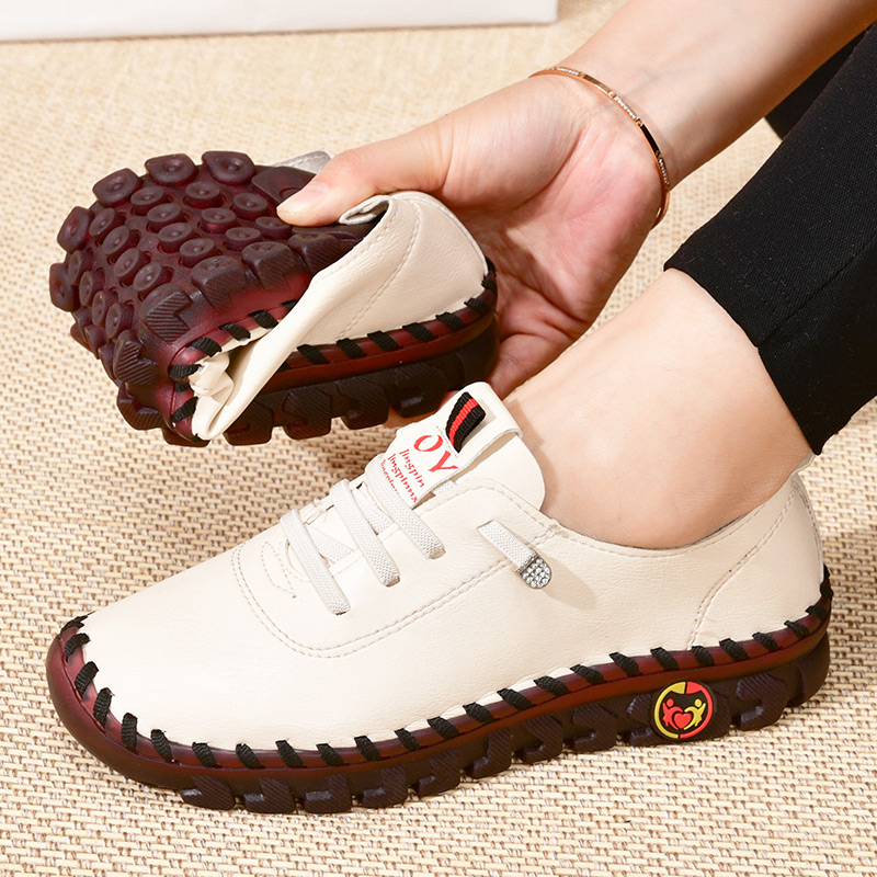 Women's Calfskin Leather Walking Shoes – Ultra Comfortable