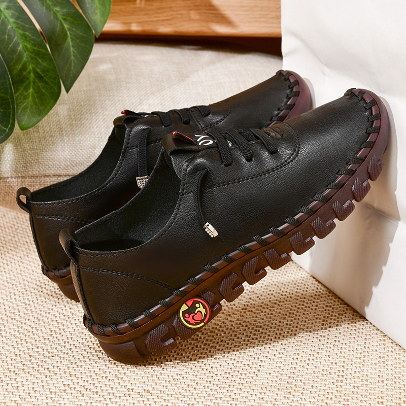 Women's Calfskin Leather Walking Shoes – Ultra Comfortable