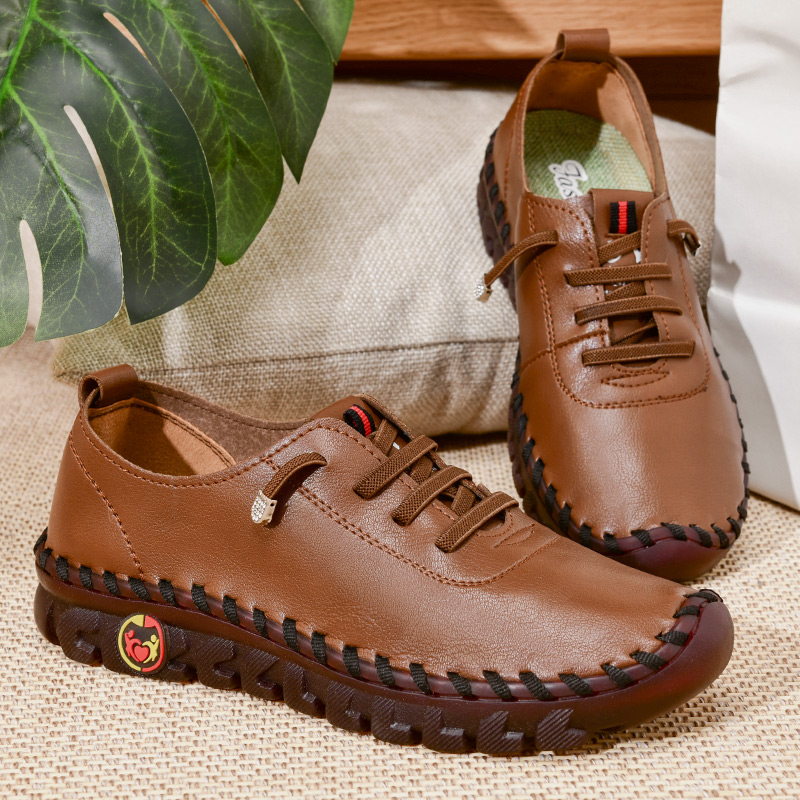 Women's Calfskin Leather Walking Shoes – Ultra Comfortable