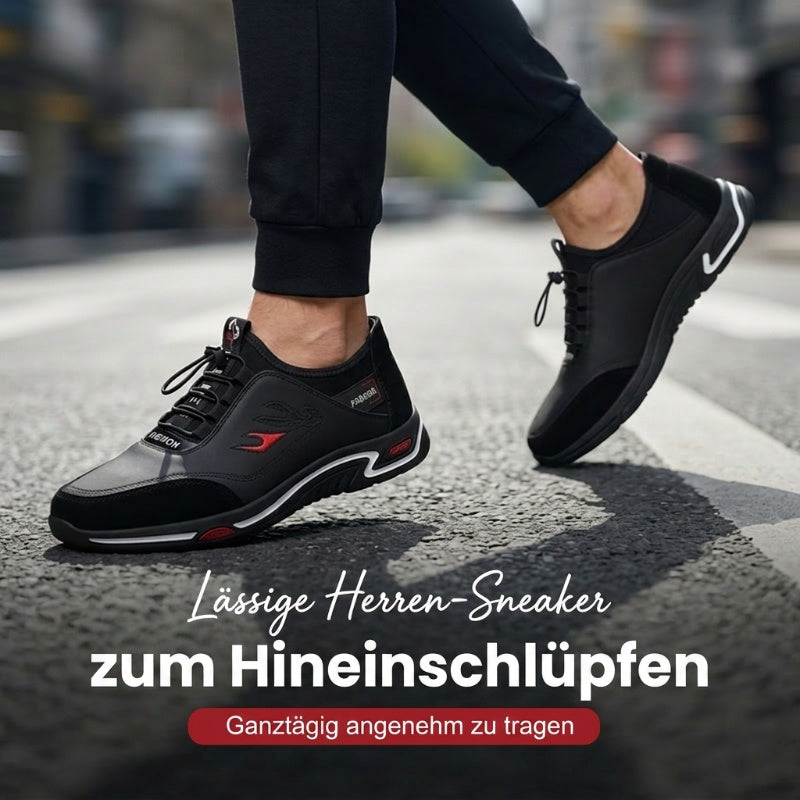 Herren Slip-On-Freizeitschuhe mit leichter, flexibler Sohle