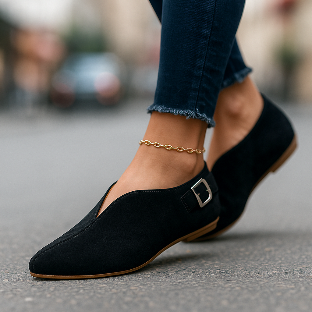 Marisol Damen-Freizeit-Loafer im Retro-Stil
