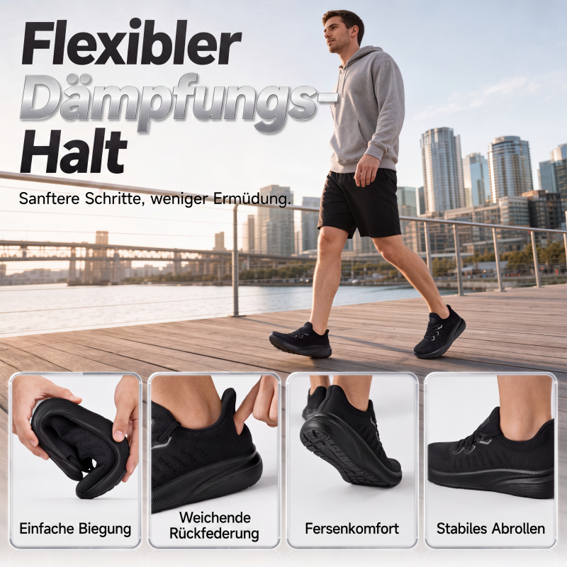 Leichte Herren Sneaker mit atmungsaktivem Mesh-Obermaterial