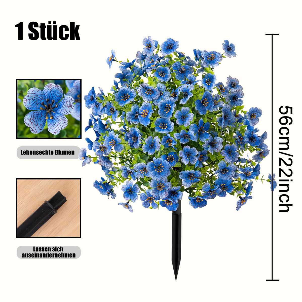 🔥 Kunstblumen für den Außen- und Innenbereich, zur Gartengestaltung und als Wohnaccessoire