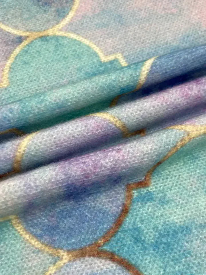 Arvane™ – Künstlerisch Gemusterter Pullover mit Hohem Kragen