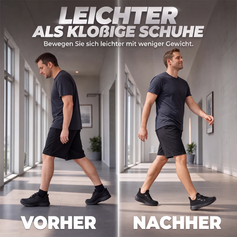 Leichte Herren Sneaker mit atmungsaktivem Mesh-Obermaterial