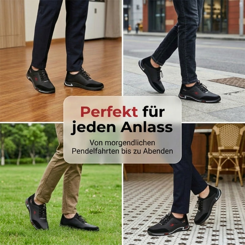 Herren Slip-On-Freizeitschuhe mit leichter, flexibler Sohle