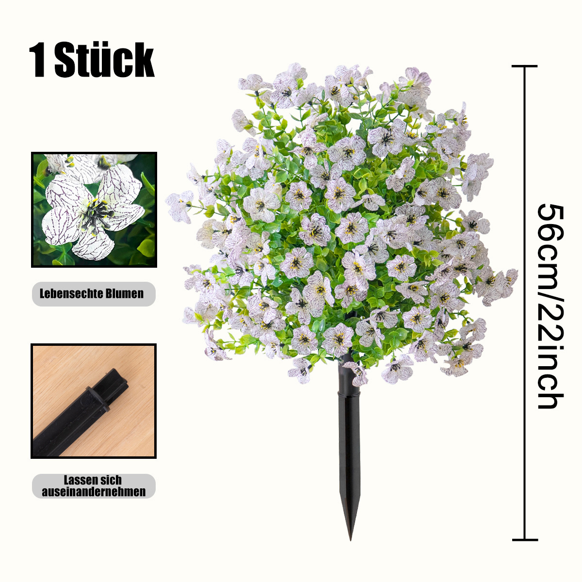 🔥 Kunstblumen für den Außen- und Innenbereich, zur Gartengestaltung und als Wohnaccessoire