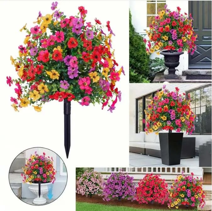 🔥 Kunstblumen für den Außen- und Innenbereich, zur Gartengestaltung und als Wohnaccessoire