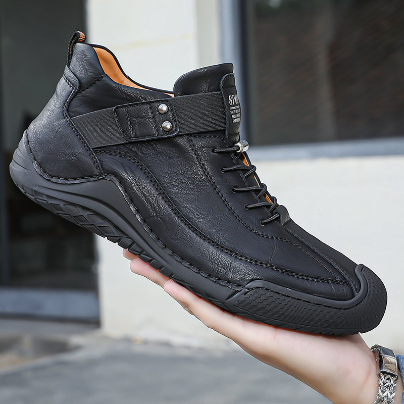 ⏱️LETZTER TAG! 60 % RABATT🔥Handgenähte, rutschfeste Freizeitstiefel für Herren aus Leder | Stilvolle und lässige Herrenschuhe