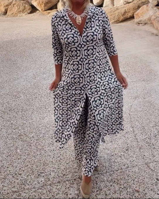 Sarmaine™ Set mit Knopfleiste