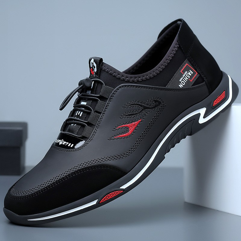 Herren Slip-On-Freizeitschuhe mit leichter, flexibler Sohle
