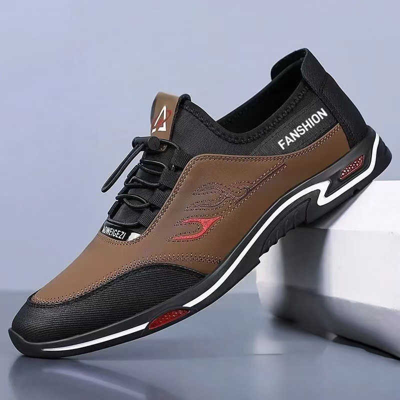 Herren Slip-On-Freizeitschuhe mit leichter, flexibler Sohle