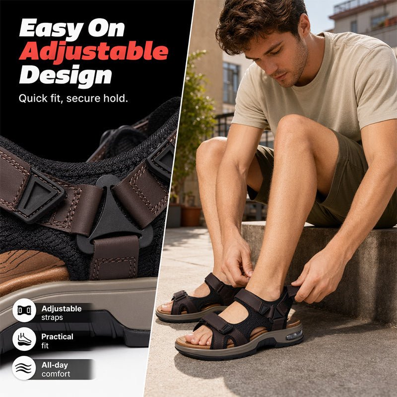 🏃‍♂️ 50 % Rabatt –Herren Komfort-Sandalen mit Verstellbaren Riemen🌿