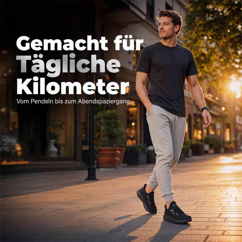 Leichte Herren Sneaker mit atmungsaktivem Mesh-Obermaterial