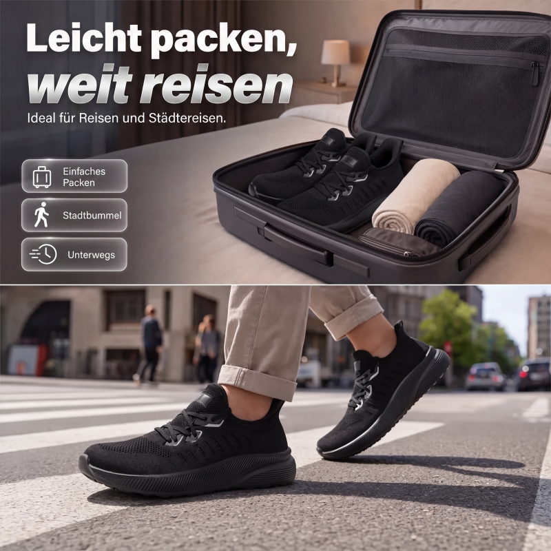 Leichte Herren Sneaker mit atmungsaktivem Mesh-Obermaterial