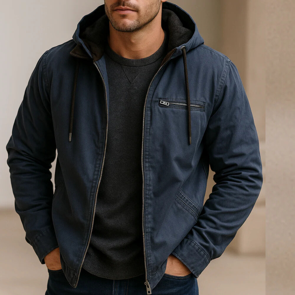 Herrwert | Robuste Herrenjacke mit weichem Innenfutter für Alltag und Freizeit