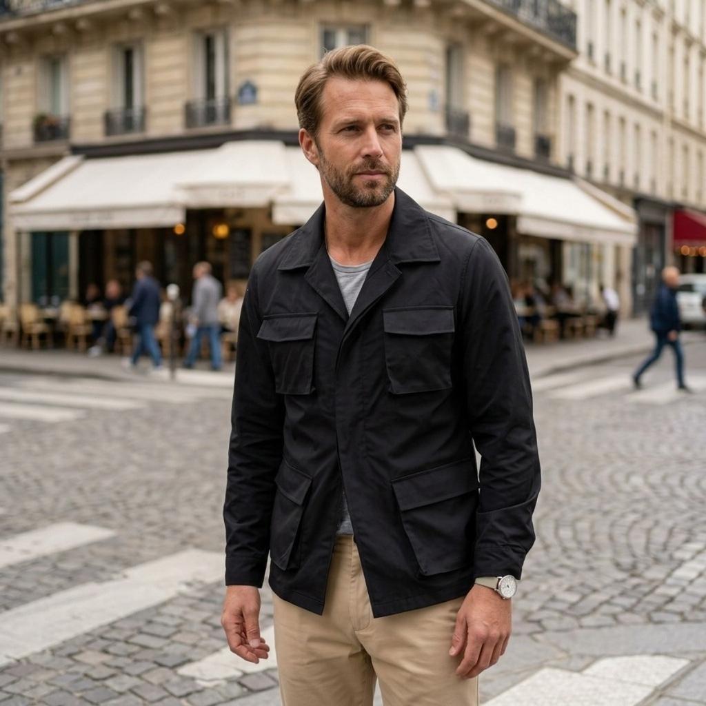 Neuer Herren-Mittellanger Trenchcoat, Frühling Herbst Lässiger Offen zu tragender Übermantel, Europäischer Amerikanischer Stil Outwear