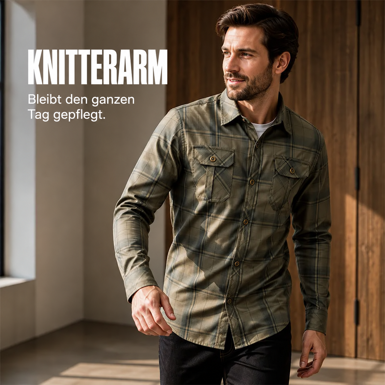 ✨Men's Casual Plaid Long Sleeve Shirt – Classic Long Sleeve Check Shirt For Everyday Smart-Casual Style 👔