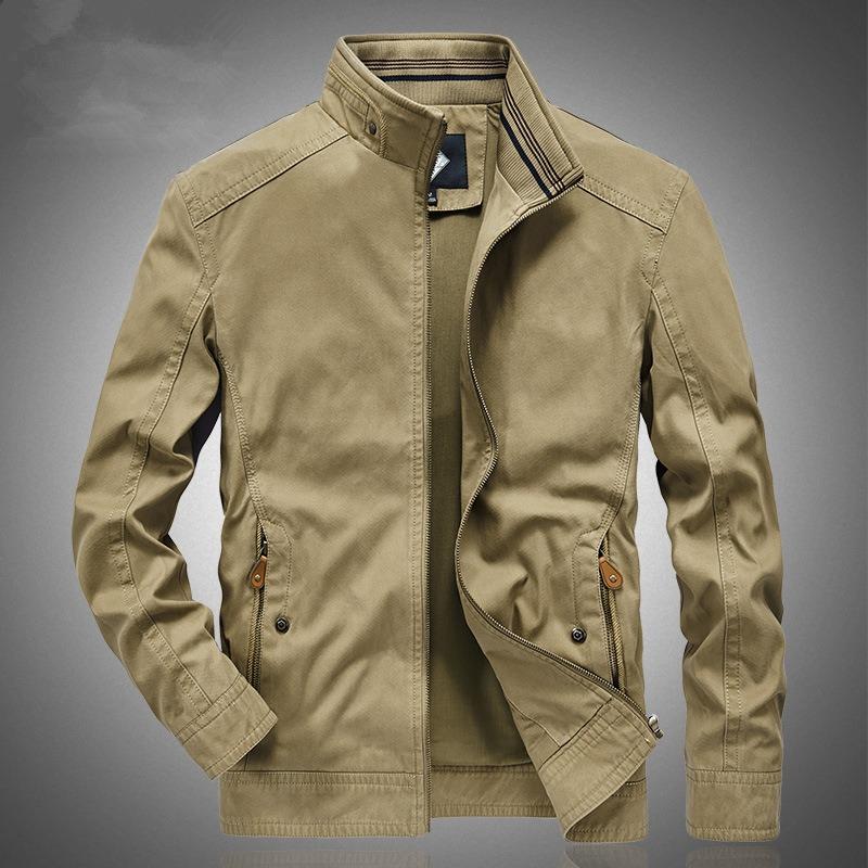 Casual Army Military Jacke Männer Plus Größe M-6XL Jaqueta Masculina Air Force One Frühling & Herbst Cargo Herren Stehkragen jacken Mantel