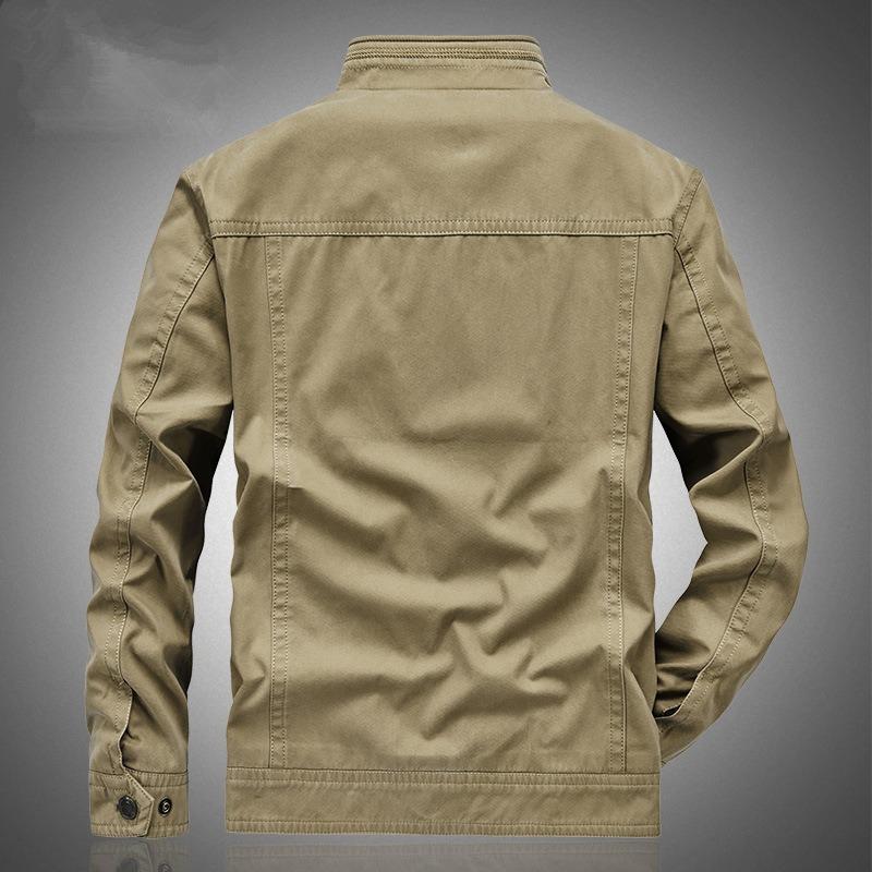 Casual Army Military Jacke Männer Plus Größe M-6XL Jaqueta Masculina Air Force One Frühling & Herbst Cargo Herren Stehkragen jacken Mantel
