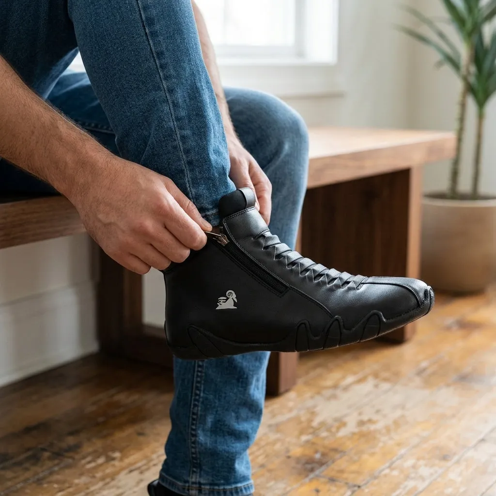 Bestseller Handgenähte Damenschuhe mit Gummisohle – Bequeme flache Mütterschuhe für Herbst und Winter