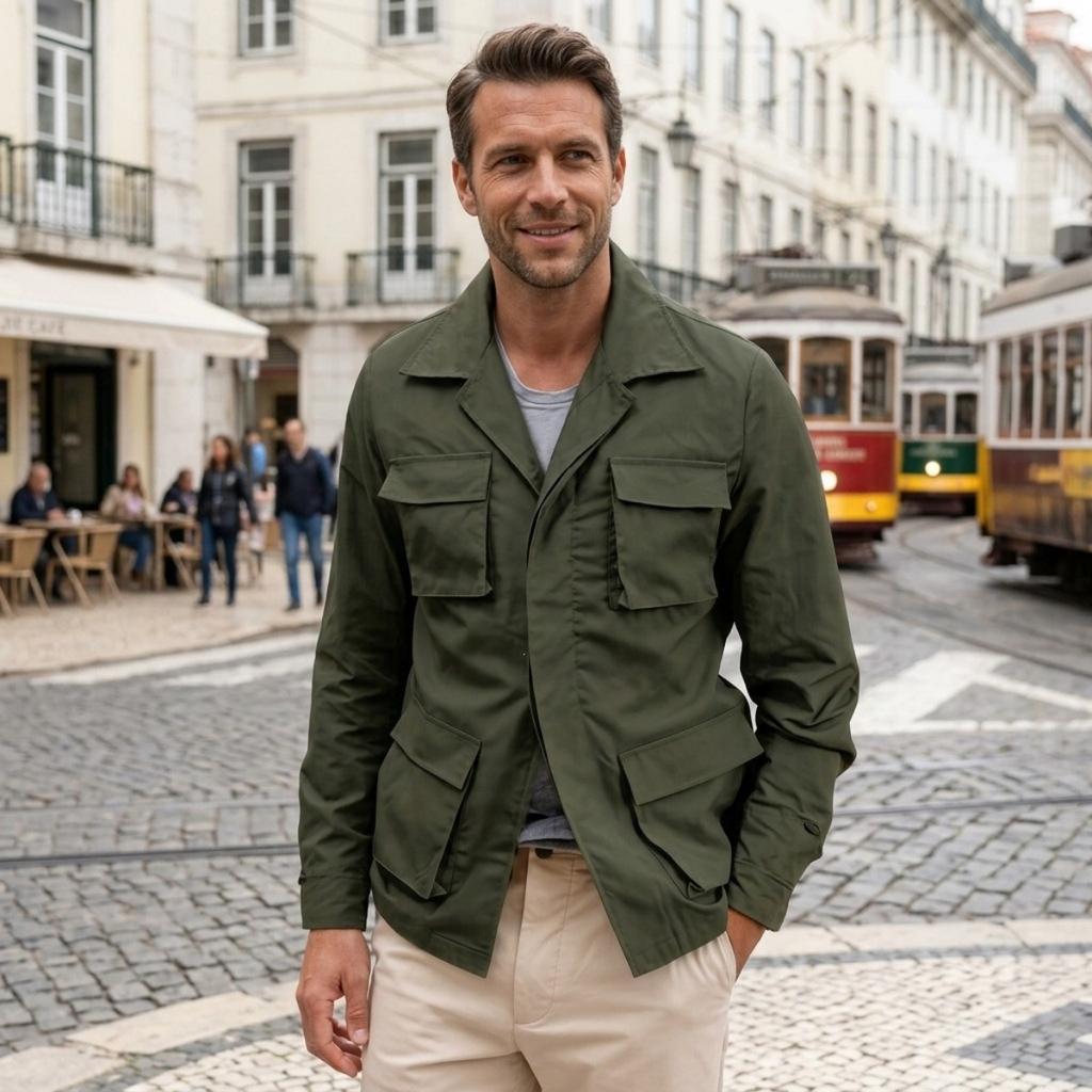 Neuer Herren-Mittellanger Trenchcoat, Frühling Herbst Lässiger Offen zu tragender Übermantel, Europäischer Amerikanischer Stil Outwear