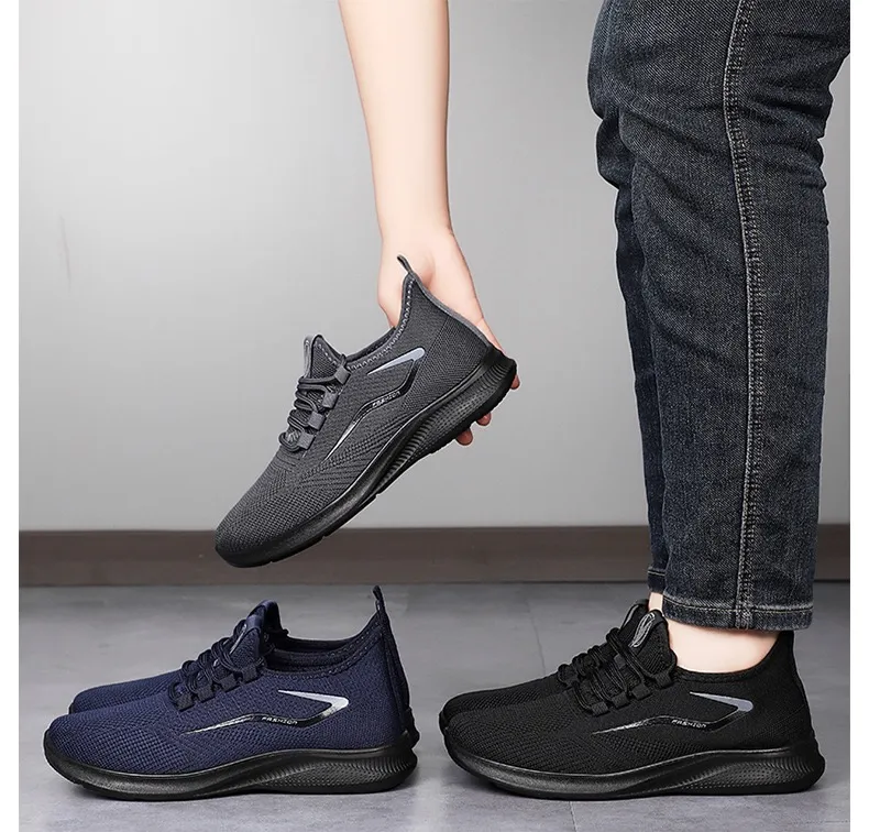 Atmungsaktive und leichte Sportschuhe – Ergonomisch geformte, weiche und bequeme orthopädische Herren-Sportschuhe (bieten Unterstützung des Fußgewölbes und lindern Beschwerden) | Kostenloser Versand
