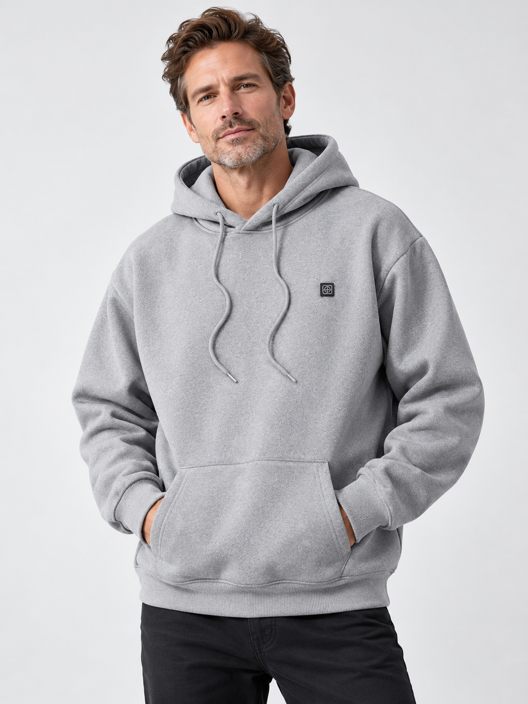 Herrwert | Beheizbarer Herren-Kapuzenpullover mit USB-Powerbank und 3 Heizstufen