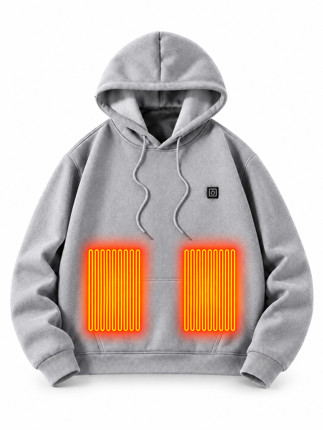 Herrwert | Beheizbarer Herren-Kapuzenpullover mit USB-Powerbank und 3 Heizstufen