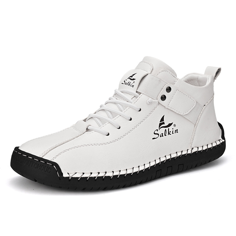 ⏰LETZTER TAG 70 % RABATT🔥Herren-Freizeitschuhe aus Leder mit Fußgewölbestütze, rutschfest, verschleißfest, Slipper