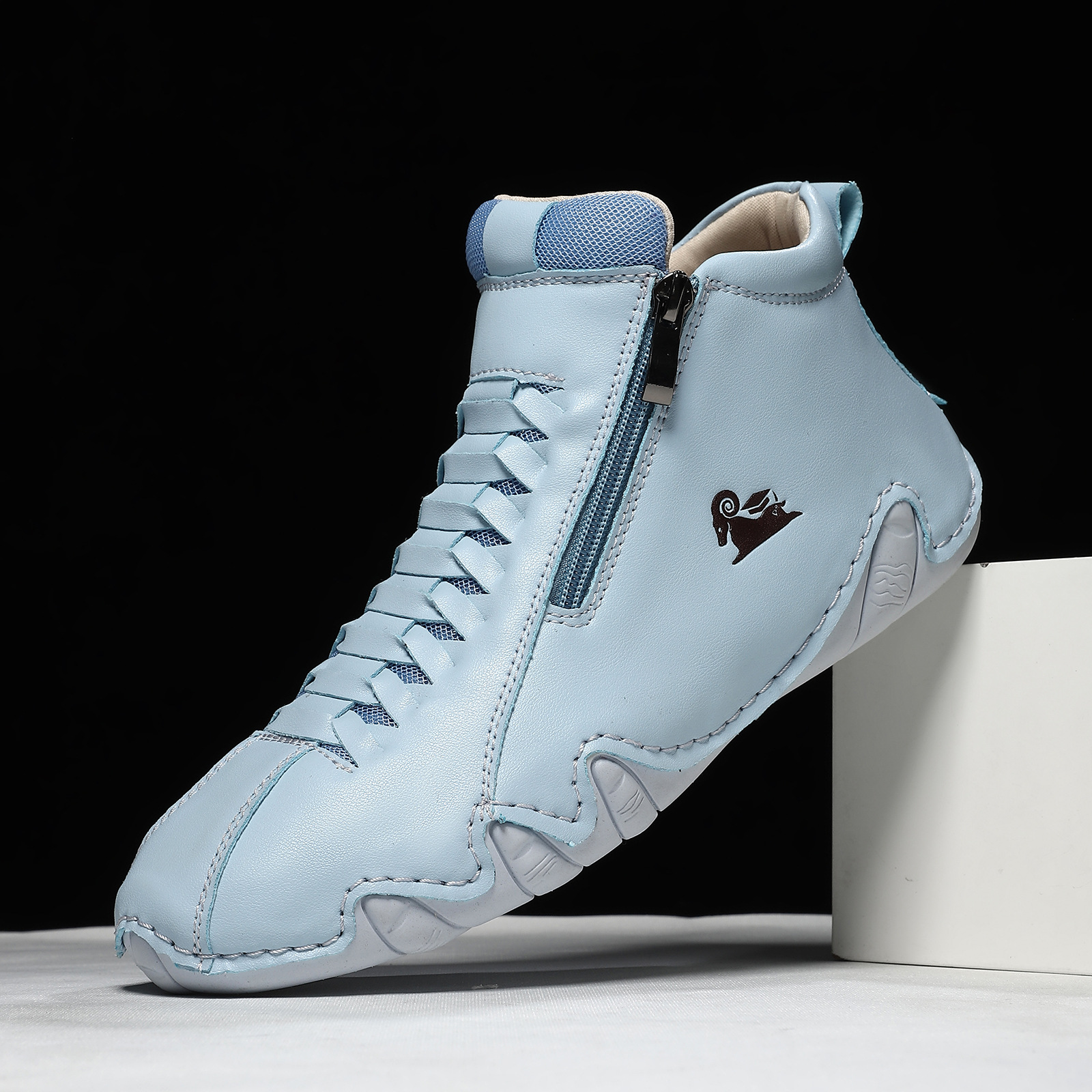 Bestseller Handgenähte Damenschuhe mit Gummisohle – Bequeme flache Mütterschuhe für Herbst und Winter