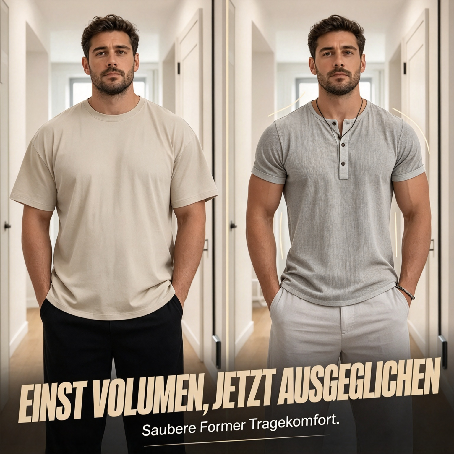 ⌛ Nur für kurze Zeit: Atmungsaktives Herren-Henley-Shirt mit kurzen Ärmeln