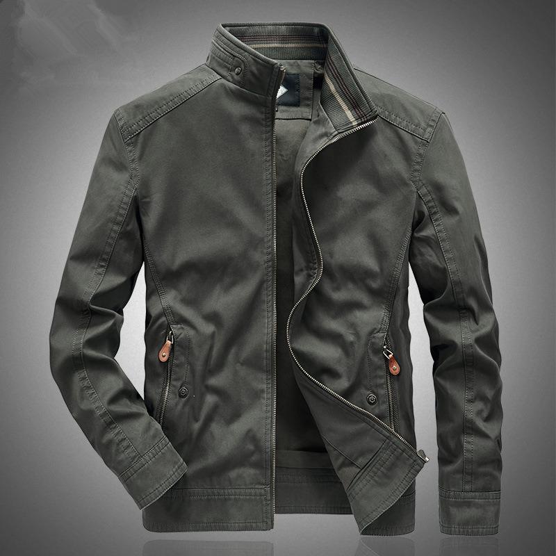 Casual Army Military Jacke Männer Plus Größe M-6XL Jaqueta Masculina Air Force One Frühling & Herbst Cargo Herren Stehkragen jacken Mantel