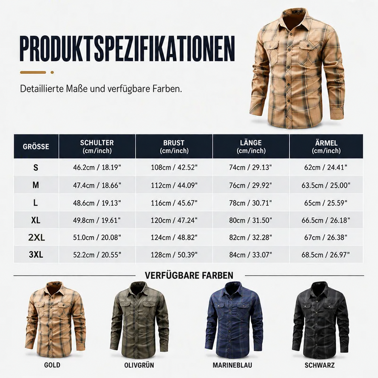✨Men's Casual Plaid Long Sleeve Shirt – Classic Long Sleeve Check Shirt For Everyday Smart-Casual Style 👔
