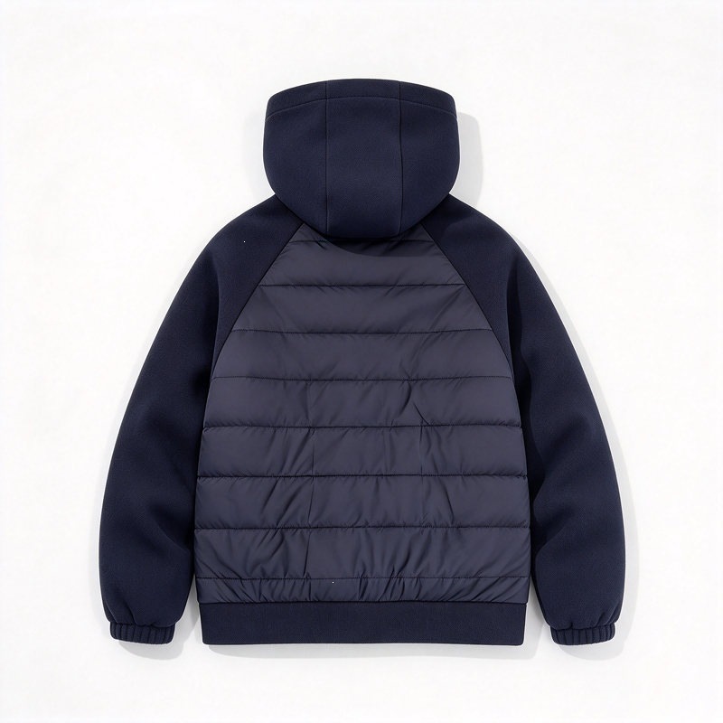 Herrwert | Herren Hybrid-Steppjacke mit Kapuze und wärmender Polsterung für den Winter